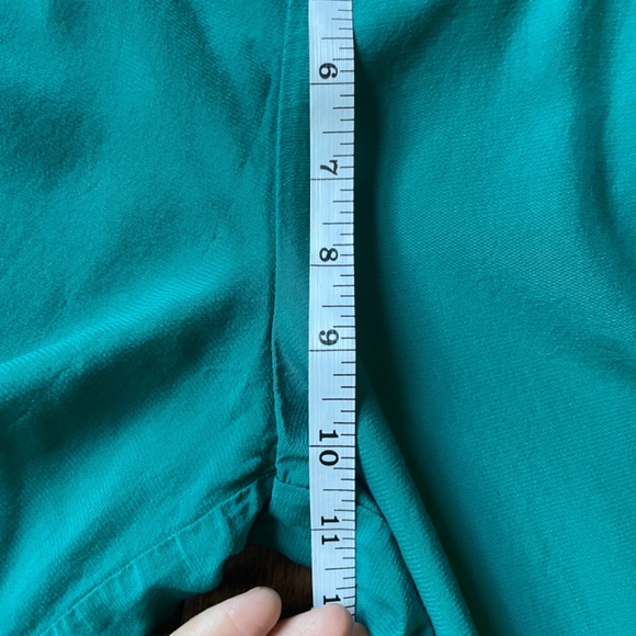 High waisted flat front wide leg Kelly emerald green dress pants - Picture 11 of 14